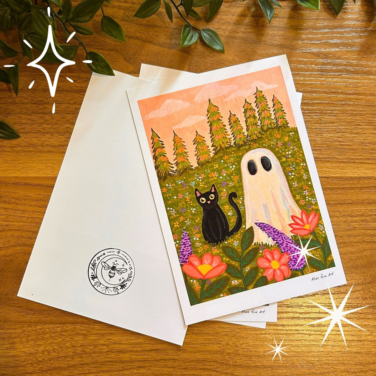 Snail Mail Print Club October Collection – Spooky Autumn Halloween Cute Ghost Art Bundle
